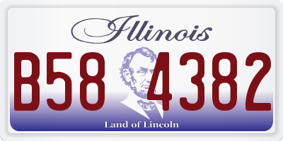 IL license plate B584382