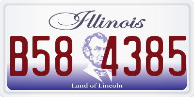 IL license plate B584385