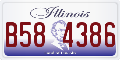 IL license plate B584386