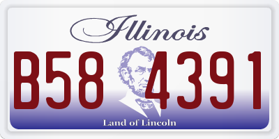 IL license plate B584391