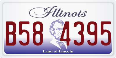 IL license plate B584395