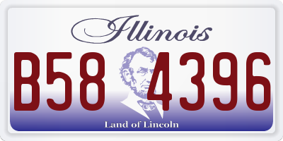 IL license plate B584396