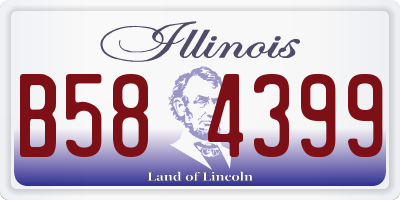 IL license plate B584399