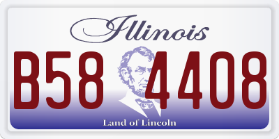 IL license plate B584408