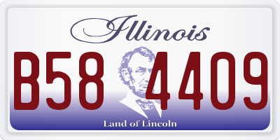 IL license plate B584409
