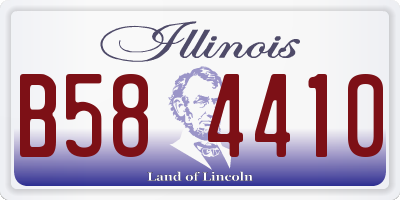 IL license plate B584410