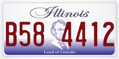 IL license plate B584412