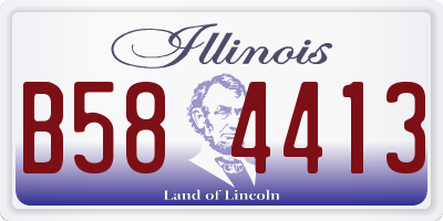 IL license plate B584413