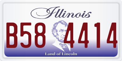IL license plate B584414