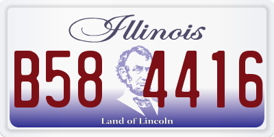 IL license plate B584416