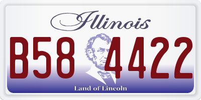 IL license plate B584422
