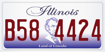 IL license plate B584424