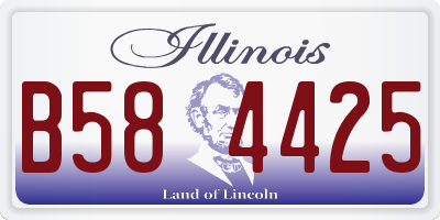 IL license plate B584425