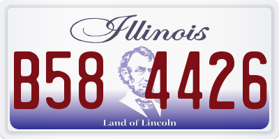 IL license plate B584426