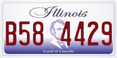 IL license plate B584429