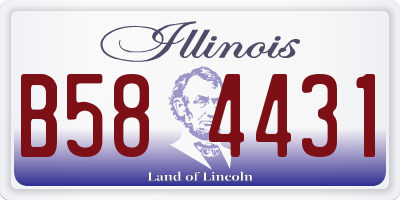 IL license plate B584431