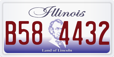 IL license plate B584432