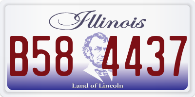 IL license plate B584437