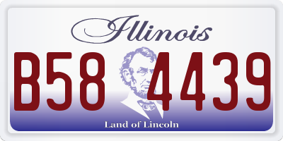 IL license plate B584439
