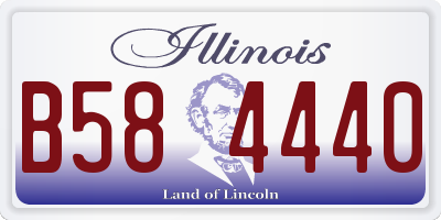 IL license plate B584440
