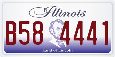 IL license plate B584441