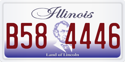 IL license plate B584446