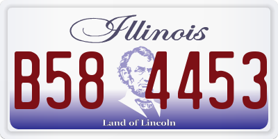 IL license plate B584453