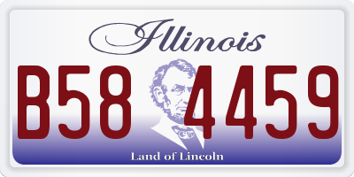 IL license plate B584459