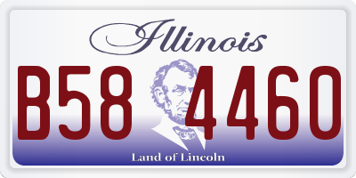 IL license plate B584460