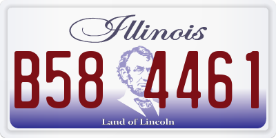 IL license plate B584461