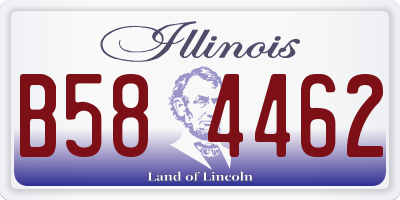 IL license plate B584462