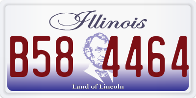 IL license plate B584464