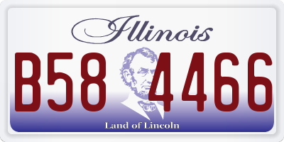 IL license plate B584466