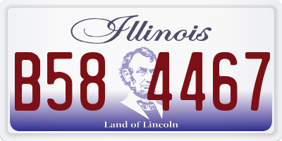 IL license plate B584467