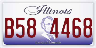 IL license plate B584468