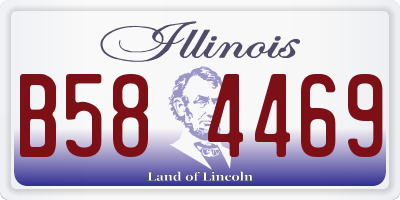 IL license plate B584469