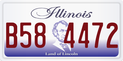IL license plate B584472