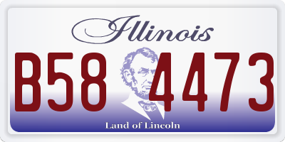 IL license plate B584473