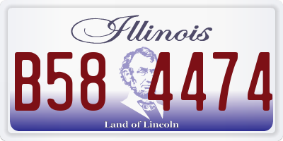 IL license plate B584474
