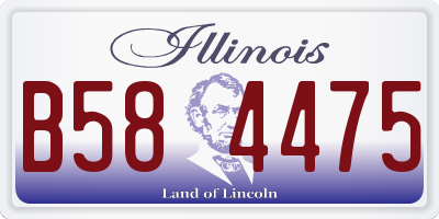 IL license plate B584475