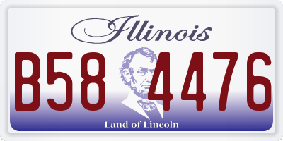 IL license plate B584476