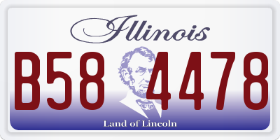 IL license plate B584478