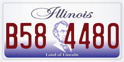 IL license plate B584480