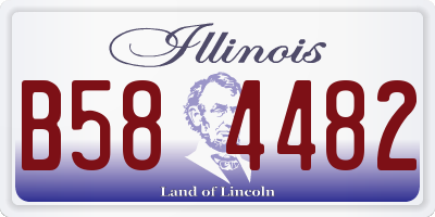 IL license plate B584482