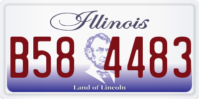 IL license plate B584483
