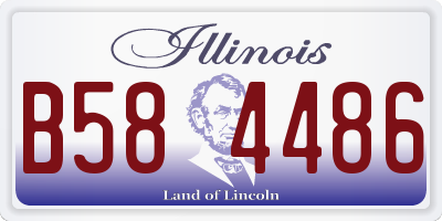 IL license plate B584486