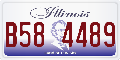 IL license plate B584489