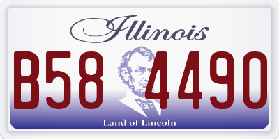 IL license plate B584490