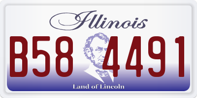 IL license plate B584491