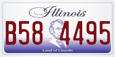 IL license plate B584495